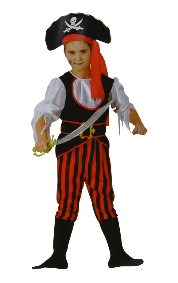 Pirate Dressing Up Costume-7 To 10 Years Old.