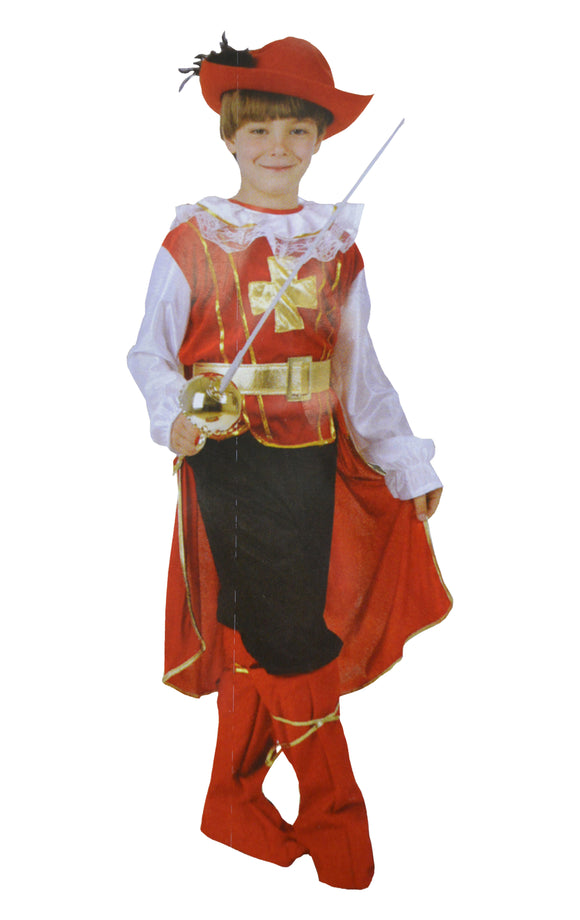 Musketeer Dressing Up Costume-7 To 10 Years Old