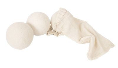 Wool Dryer Balls 3-pack XXL Handmade with 100% Organic Wool with Carrying Bag