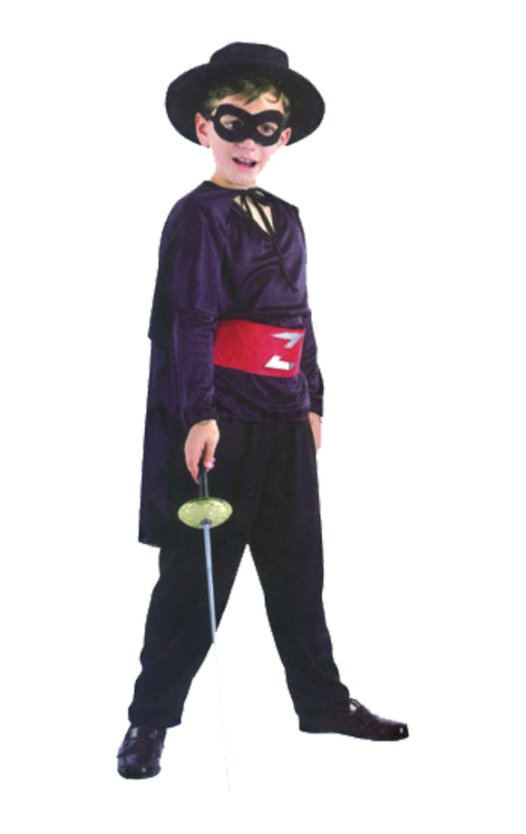 Boy Zorro Dressing Up Costume-7 To 10 Years Old.