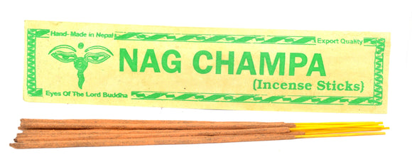Nag Champa Incense Tibetan Meditation Joss Incense Sticks -Pack of 10
