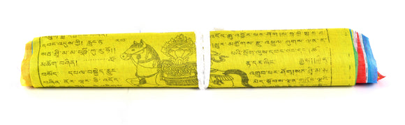 Tibetan Buddhist Fluttering Cotton Prayer Flags (Lungta) Mantras And 5 designs Features